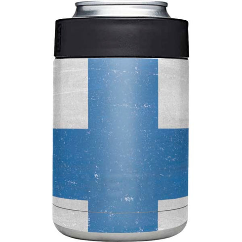 Finland Flag Distressed Yeti Colster Can Insulator Skin