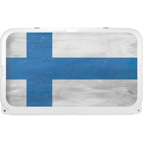 Finland Flag Distressed YETI Tundra 45 Hard Cooler Skin