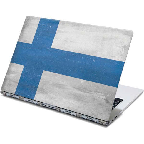 Finland Flag Distressed Yoga 910 2-in-1 14in Touch-Screen Skin