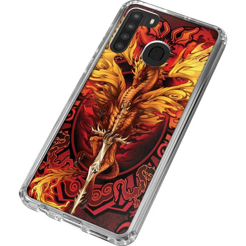 Ruth Thompson Fire Dragon Galaxy A21 Clear Case