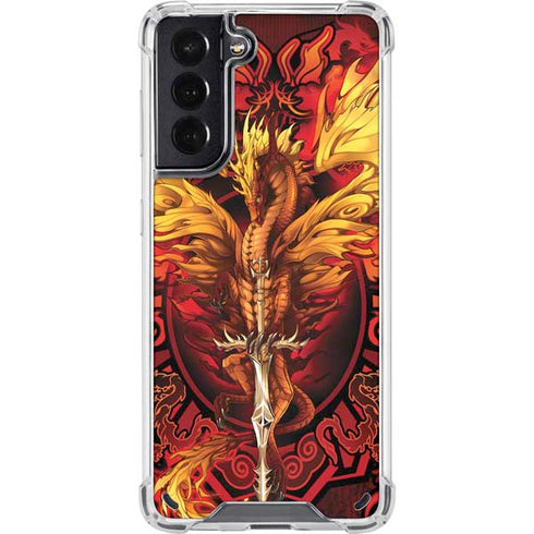 Ruth Thompson Fire Dragon Galaxy S21 5G Clear Case
