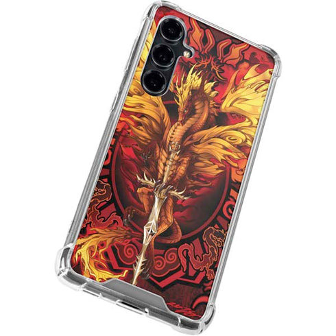 Fire Dragon by Ruth Thompson Galaxy S23 FE Clear Case
