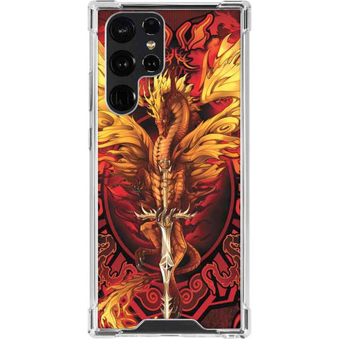 Fire Dragon by Ruth Thompson Galaxy S24 Ultra Clear Case