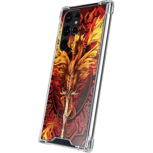 Fire Dragon by Ruth Thompson Galaxy S24 Ultra Clear Case