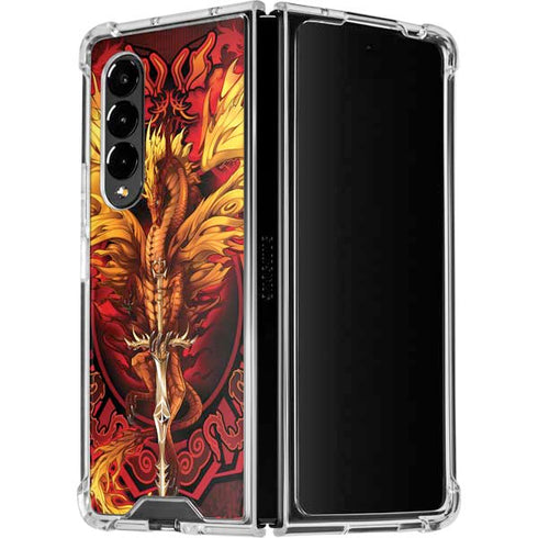 Ruth Thompson Fire Dragon Galaxy Z Fold4 5G Clear Case