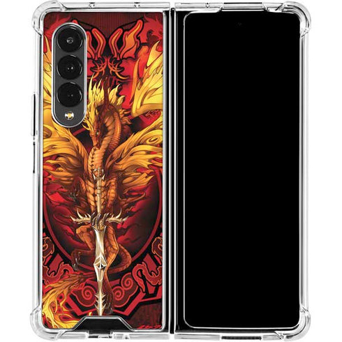 Ruth Thompson Fire Dragon Galaxy Z Fold4 5G Clear Case