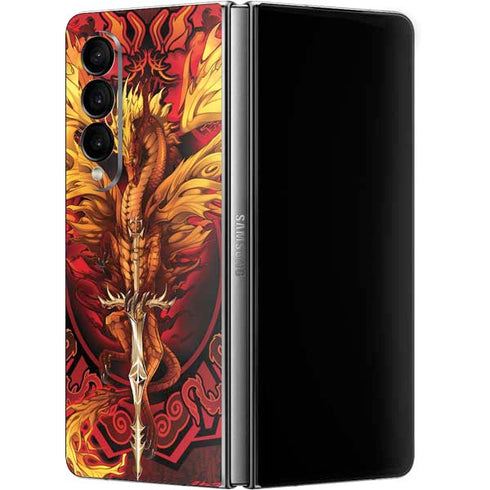 Ruth Thompson Fire Dragon Galaxy Z Fold4 5G Skin