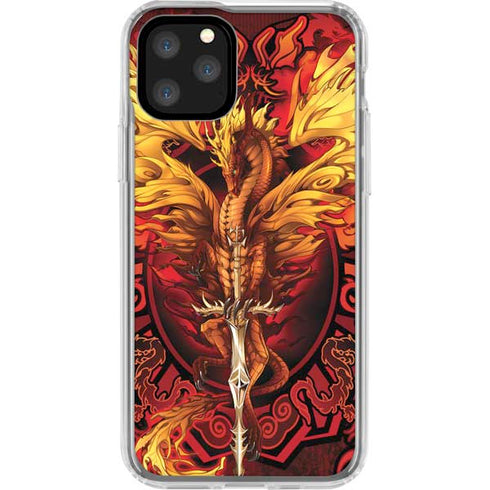 Fire Dragon by Ruth Thompson iPhone 11 Pro Clear Case