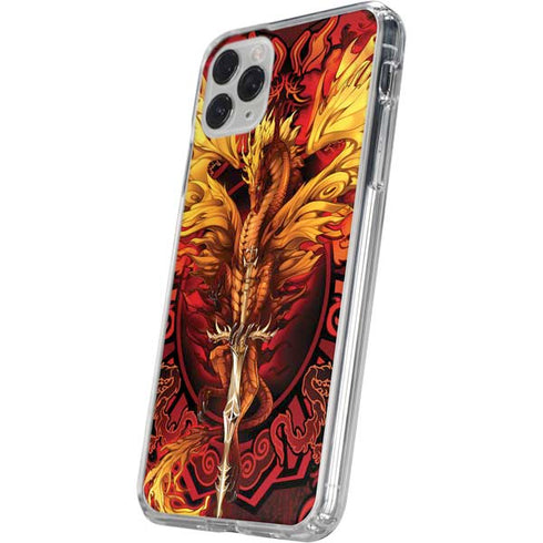 Fire Dragon by Ruth Thompson iPhone 11 Pro Clear Case