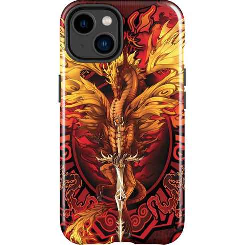 Fire Dragon by Ruth Thompson iPhone 15 Plus Impact Case