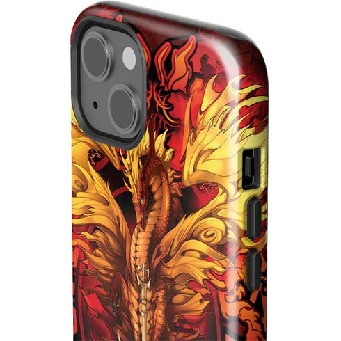 Fire Dragon by Ruth Thompson iPhone 15 Plus Impact Case