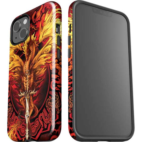 Fire Dragon by Ruth Thompson iPhone 15 Plus Impact Case