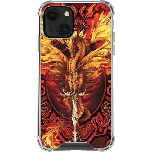 Ruth Thompson Fire Dragon iPhone 14 Plus Clear Case