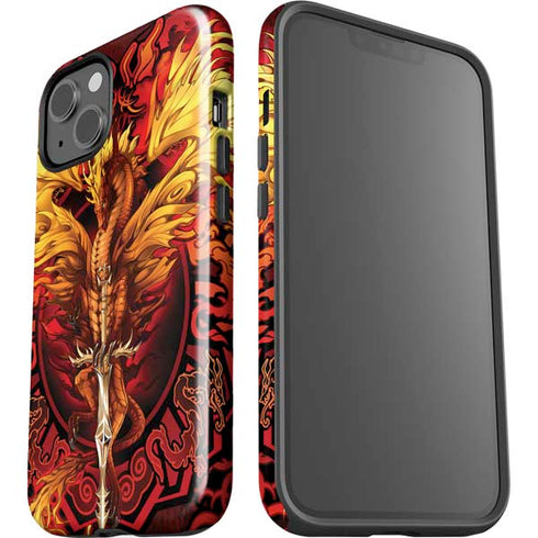 Fire Dragon by Ruth Thompson iPhone 15 Impact Case