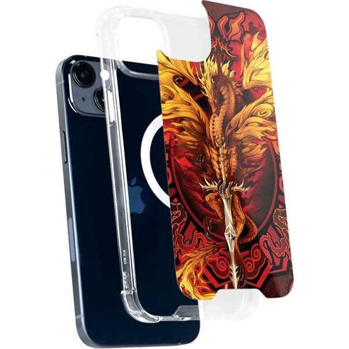 Fire Dragon by Ruth Thompson iPhone 15 Plus MagSafe Case