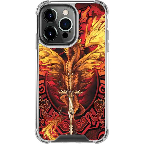 Fire Dragon by Ruth Thompson iPhone 15 Pro Clear Case