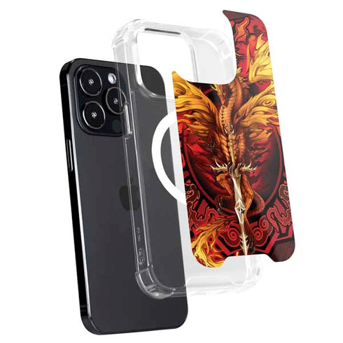 Fire Dragon by Ruth Thompson iPhone 15 Pro MagSafe Case