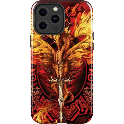 Fire Dragon by Ruth Thompson iPhone 15 Pro Max Impact Case