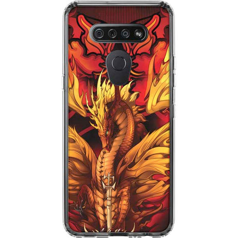 Fire Dragon by Ruth Thompson LG K51/Q51 Clear Case