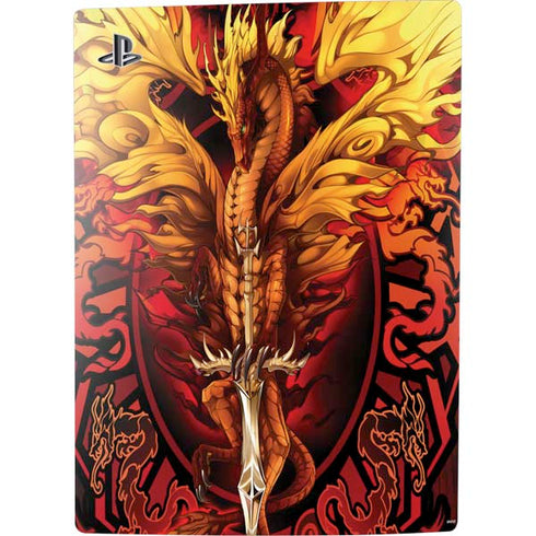 Ruth Thompson Fire Dragon PS5 Digital Edition Console Skin