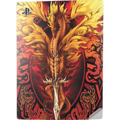 Ruth Thompson Fire Dragon PS5 Digital Edition Console Skin