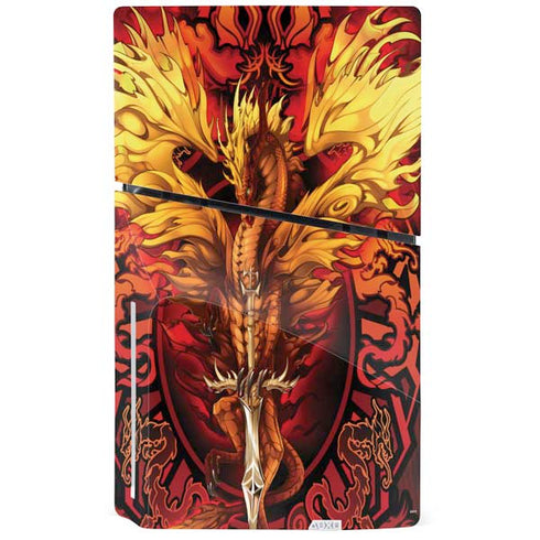 Fire Dragon by Ruth Thompson PS5 Slim Disk Console Skin