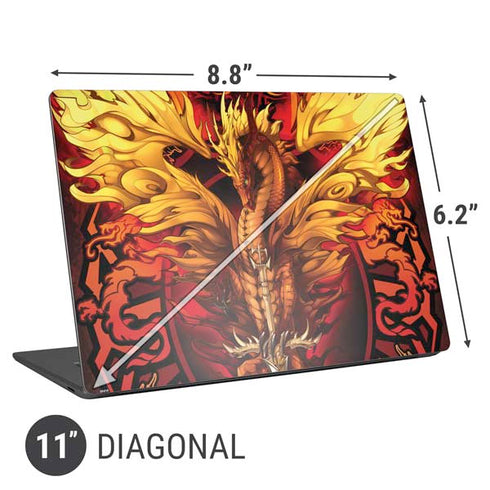 Ruth Thompson Fire Dragon Universal Laptop 11in (8.8 x 6.2in) Skin
