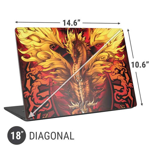 Ruth Thompson Fire Dragon Universal Laptop 18in (14.6 x 10.6in) Skin