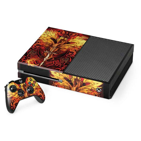 Ruth Thompson Fire Dragon Xbox One Console and Controller Bundle Skin