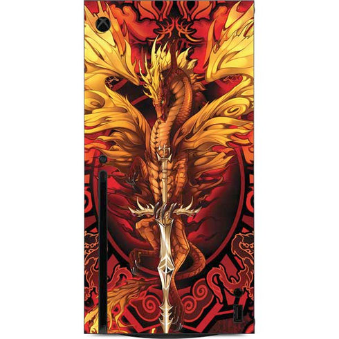 Ruth Thompson Fire Dragon Xbox Series X Console Skin