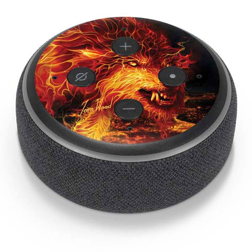 Tom Wood Fire Stalker Wolf Amazon Echo Dot Skin