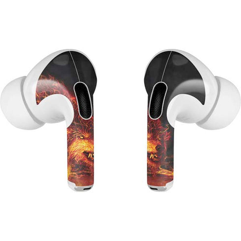 Tom Wood Fire Stalker Wolf Apple AirPods Pro Skin