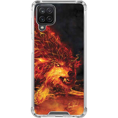 Tom Wood Fire Stalker Wolf Galaxy A12 Clear Case