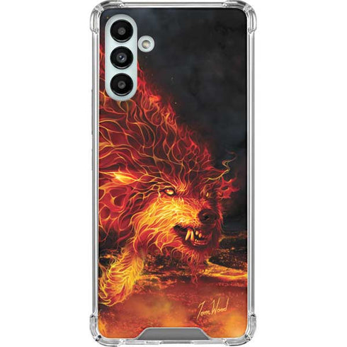 Tom Wood Fire Stalker Wolf Galaxy A13 5G Clear Case
