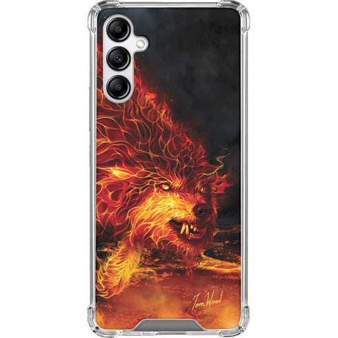 Tom Wood Fire Stalker Wolf Galaxy A14 5G Clear Case