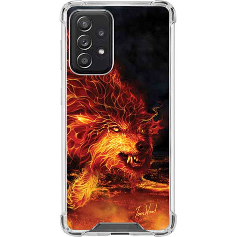 Tom Wood Fire Stalker Wolf Galaxy A52 5G Clear Case