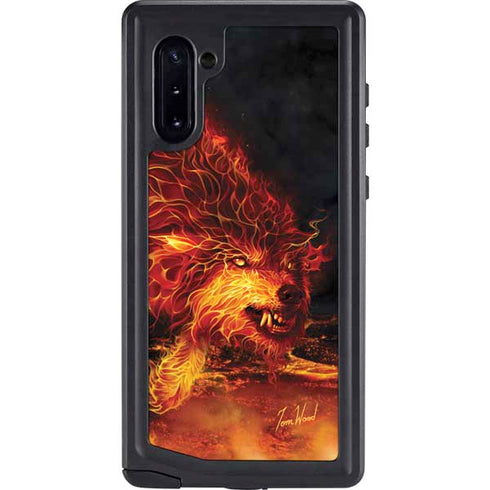 Tom Wood Fire Stalker Wolf Galaxy Note 10 Waterproof Case