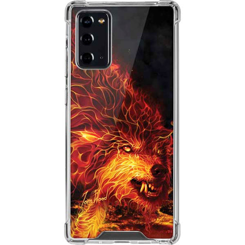 Tom Wood Fire Stalker Wolf Galaxy Note20 5G Clear Case