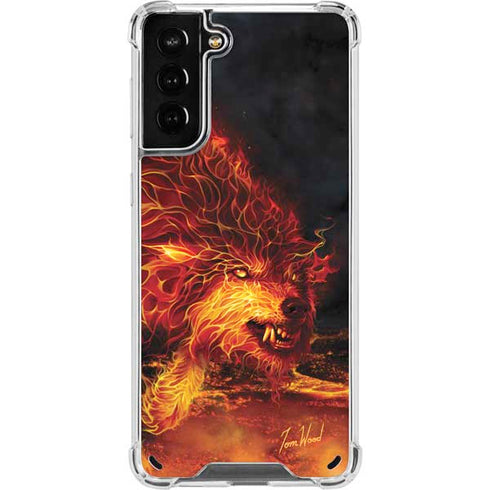 Tom Wood Fire Stalker Wolf Galaxy S21 Plus 5G Clear Case