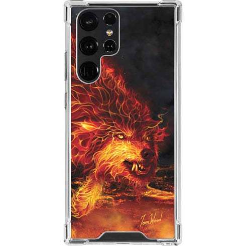 Tom Wood Fire Stalker Wolf Galaxy S22 Ultra Clear Case
