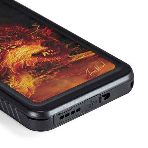Tom Wood Fire Stalker Wolf Galaxy S23 Plus Waterproof Case
