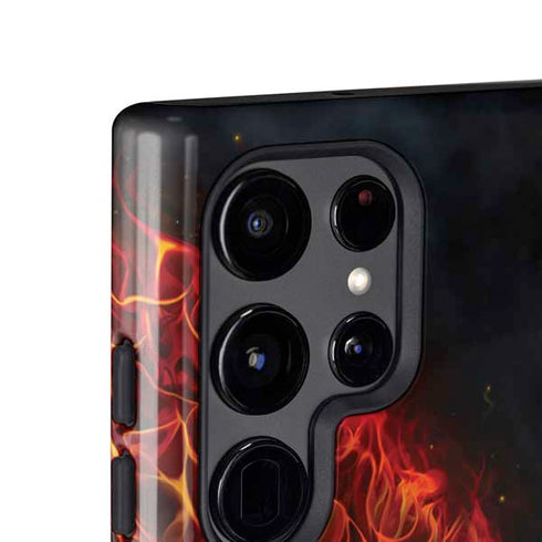 Fire Stalker Wolf by Tom Wood Galaxy S24 Ultra Impact Case