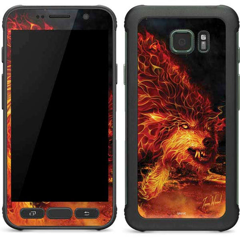 Tom Wood Fire Stalker Wolf Galaxy S7 Active Skin