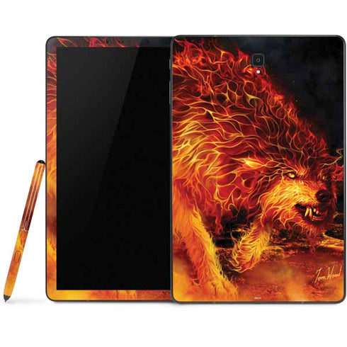 Tom Wood Fire Stalker Wolf Samsung Galaxy Tab Skin