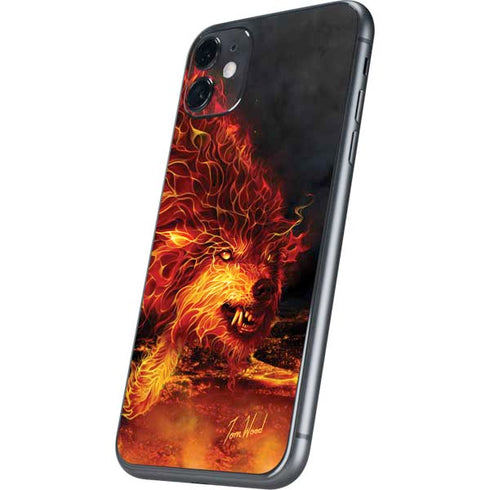 Tom Wood Fire Stalker Wolf iPhone 11 Skin