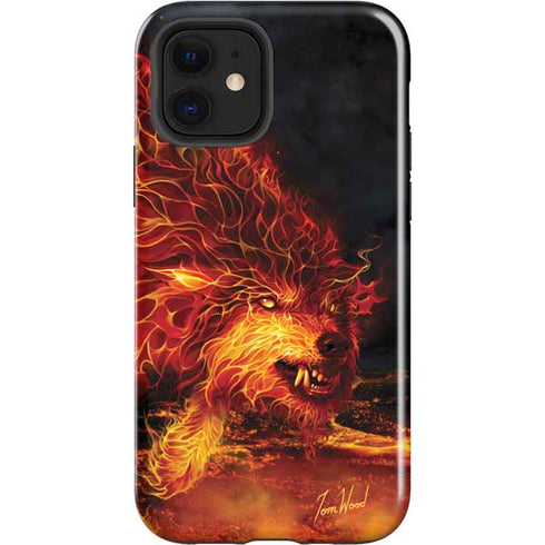 Tom Wood Fire Stalker Wolf iPhone 12 Impact Case