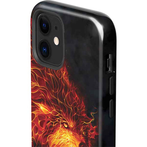 Tom Wood Fire Stalker Wolf iPhone 12 Impact Case