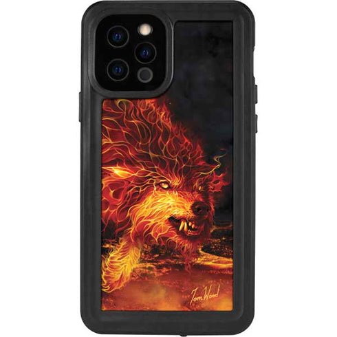 Tom Wood Fire Stalker Wolf iPhone 12 Pro Waterproof Case