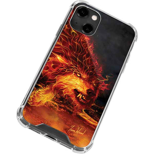 Tom Wood Fire Stalker Wolf iPhone 13 Clear Case