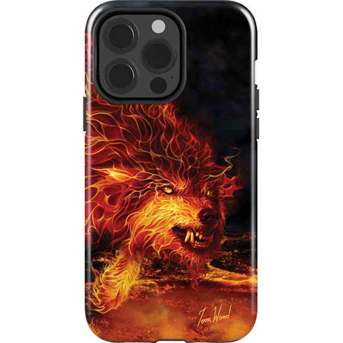 Tom Wood Fire Stalker Wolf iPhone 14 Pro Impact Case